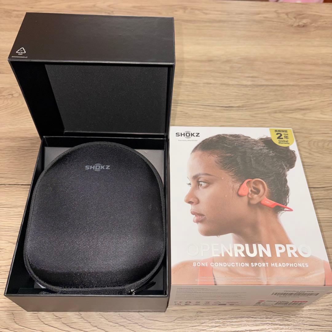 SHOKZ OPENRUN PRO 骨伝導イヤホン オレンジ