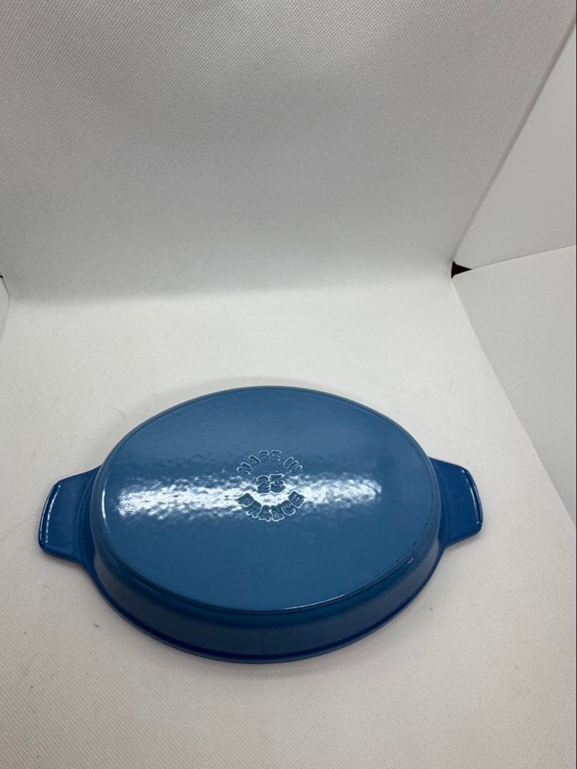 希少品‼️ストウブ　限定色サックスブルー　オーバルプレート