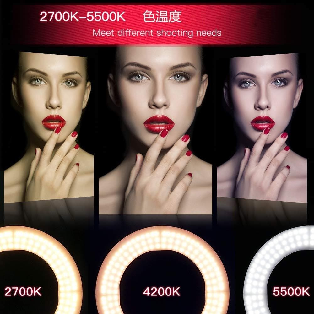 LEDリングライト 2M高さ調整 二色