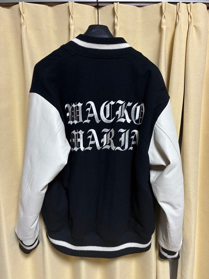 WACKO MARIA スタジャン 黒/白