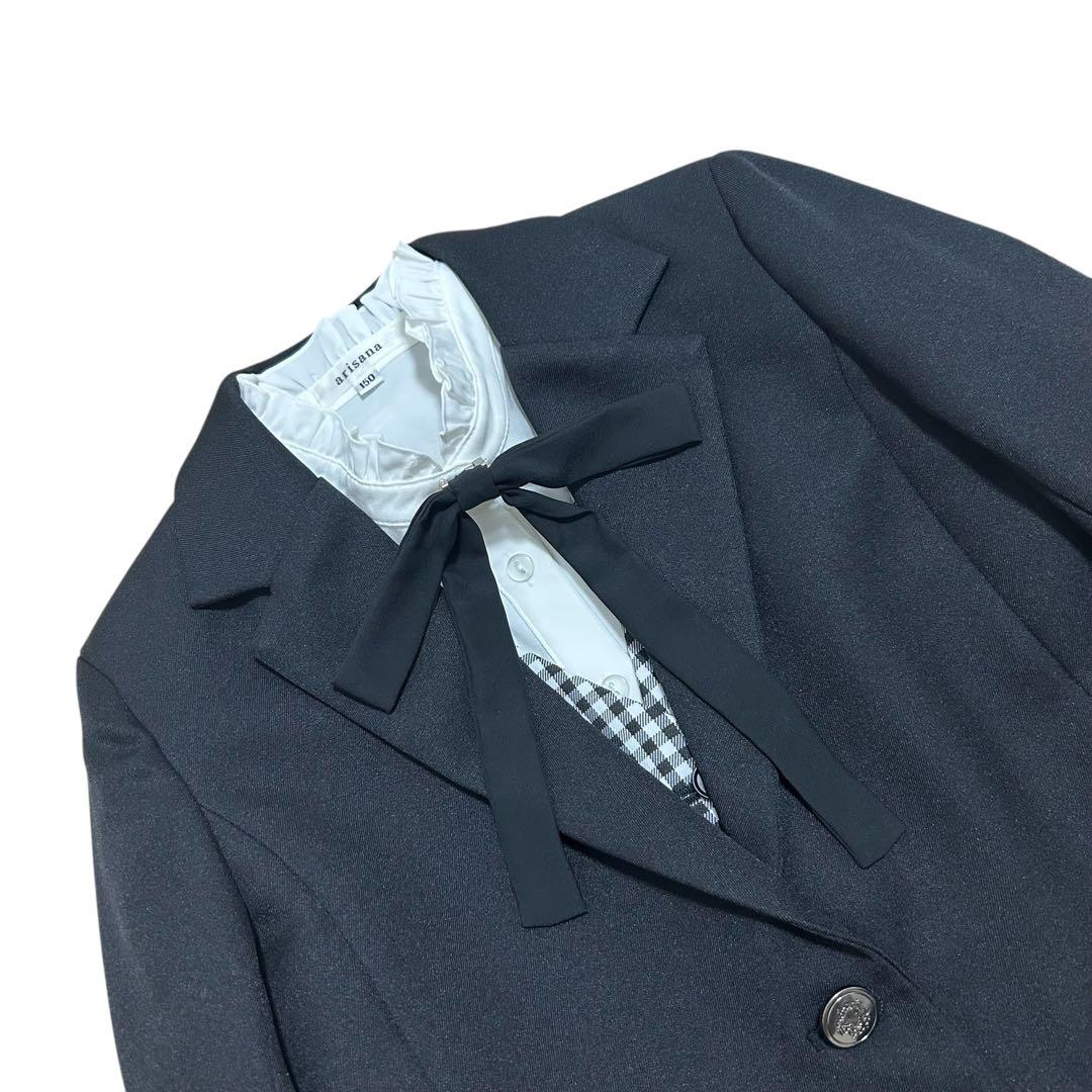 極美品✨アリサナ セットアップ パンツスーツ チェック 卒服 女の子 150