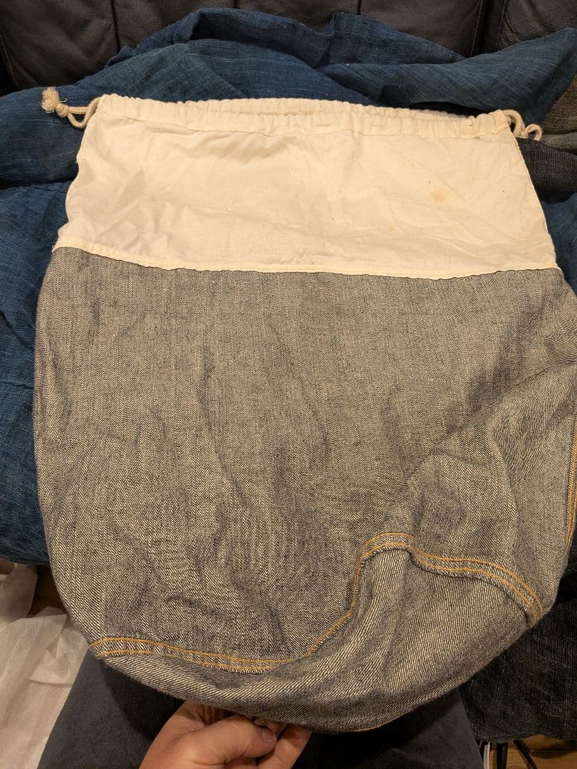 美品 リアルマッコイズ 8HOUR UNION デニムランドリーバッグ