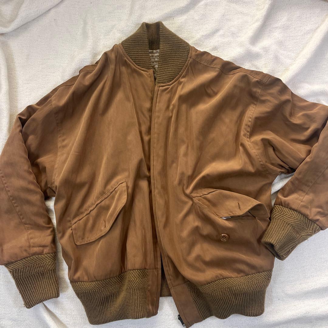 Lui Chantant リバーシブル ニットブルゾン 馬柄