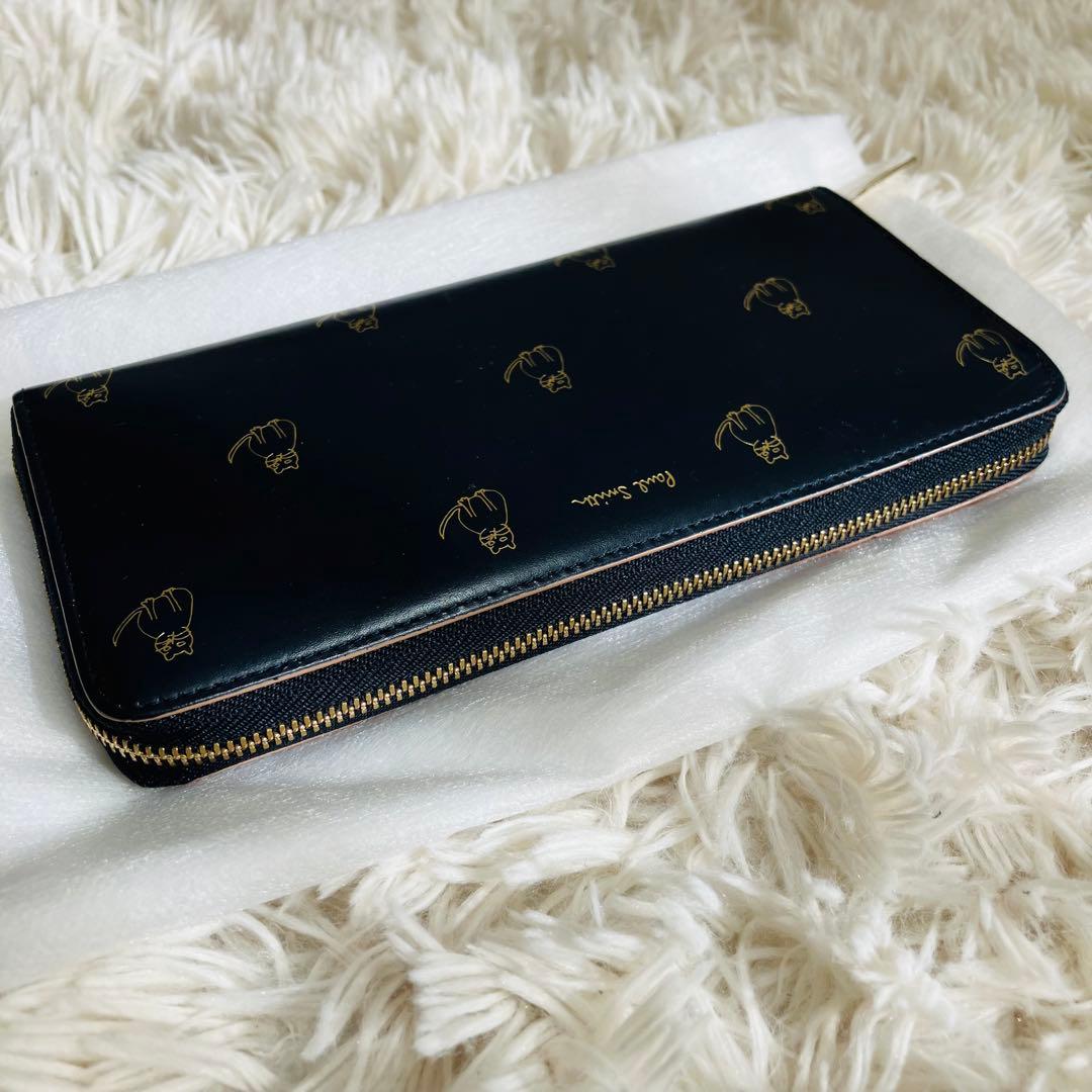 ポールスミス キャットドゥードゥル　ラウンドファスナー　長財布 猫　総柄