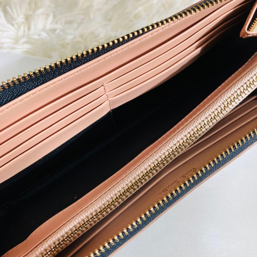 ポールスミス キャットドゥードゥル　ラウンドファスナー　長財布 猫　総柄