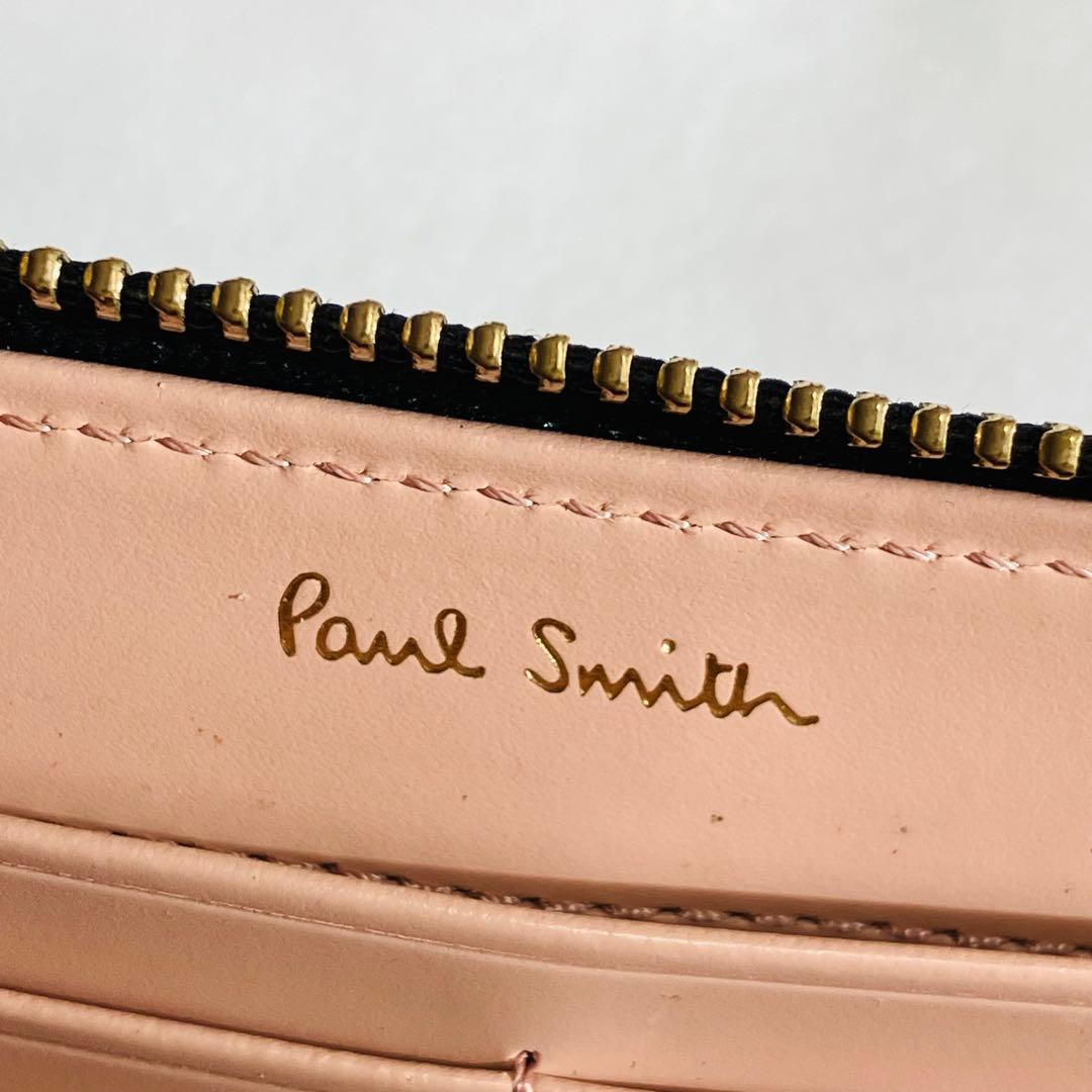 ポールスミス キャットドゥードゥル　ラウンドファスナー　長財布 猫　総柄