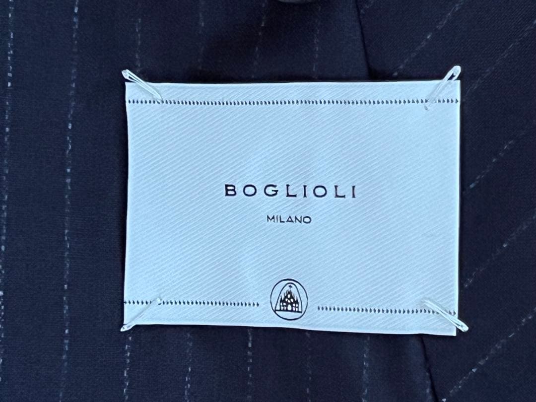 BOGLIOLI ボリオリ K.JACKET ネイビー チョークストライプスーツ