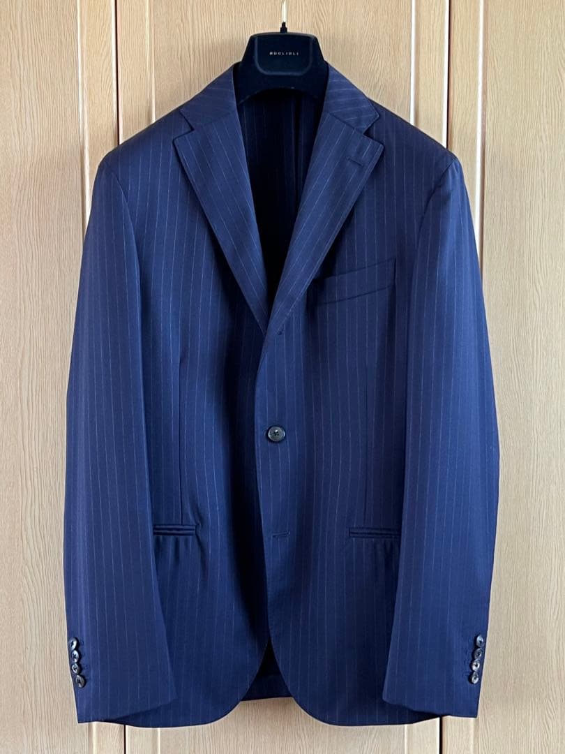 BOGLIOLI ボリオリ K.JACKET ネイビー チョークストライプスーツ