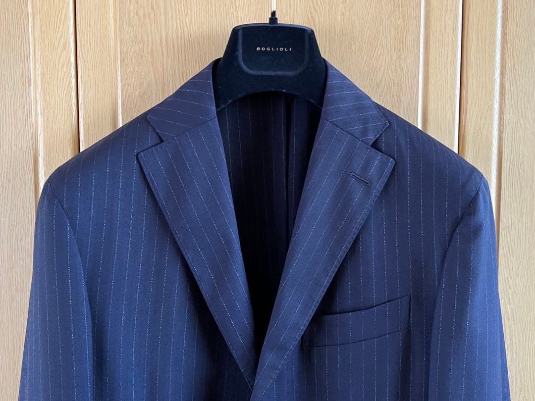 BOGLIOLI ボリオリ K.JACKET ネイビー チョークストライプスーツ