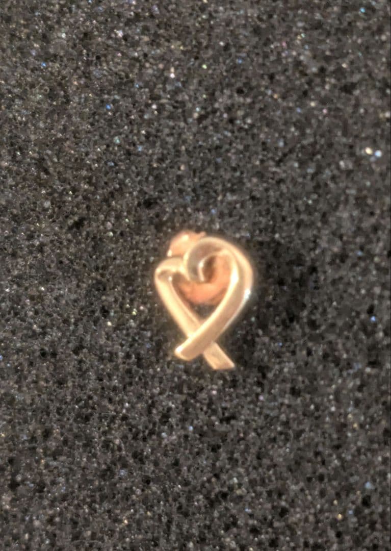 ♥ティファニー♥ラビングハート ピアス 18金 750 ゴールド 1.3g 片耳