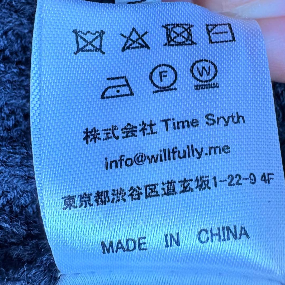 ウィルフリー　mohair like openwork rib knit OP