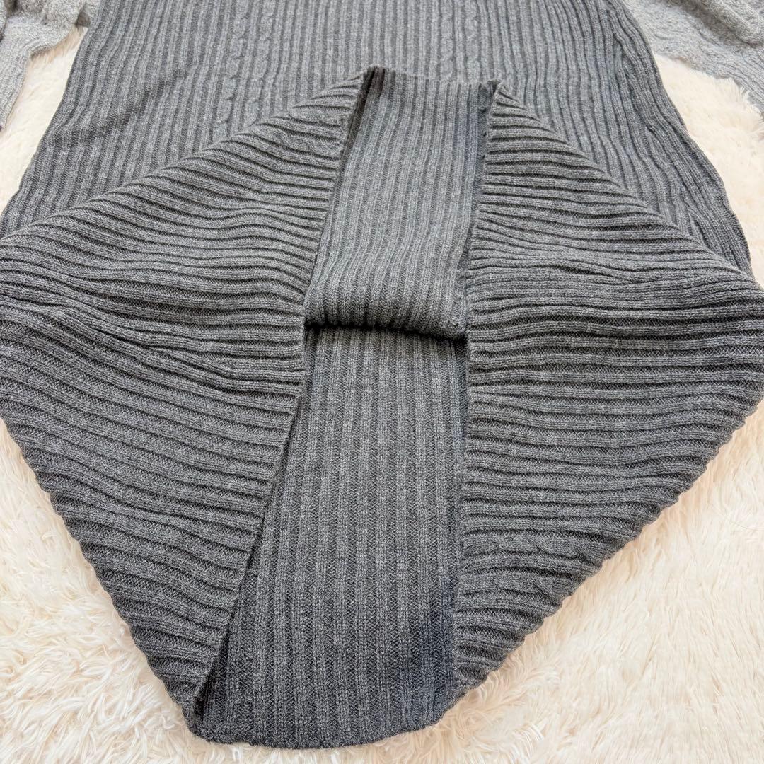 ウィルフリー　mohair like openwork rib knit OP