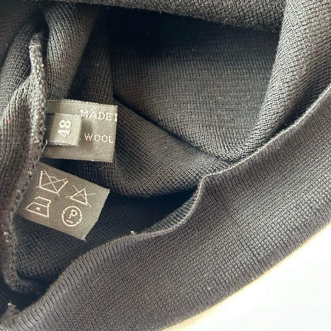 PRADA archive ニット ナイロン 切替 ハイネック セーター 48