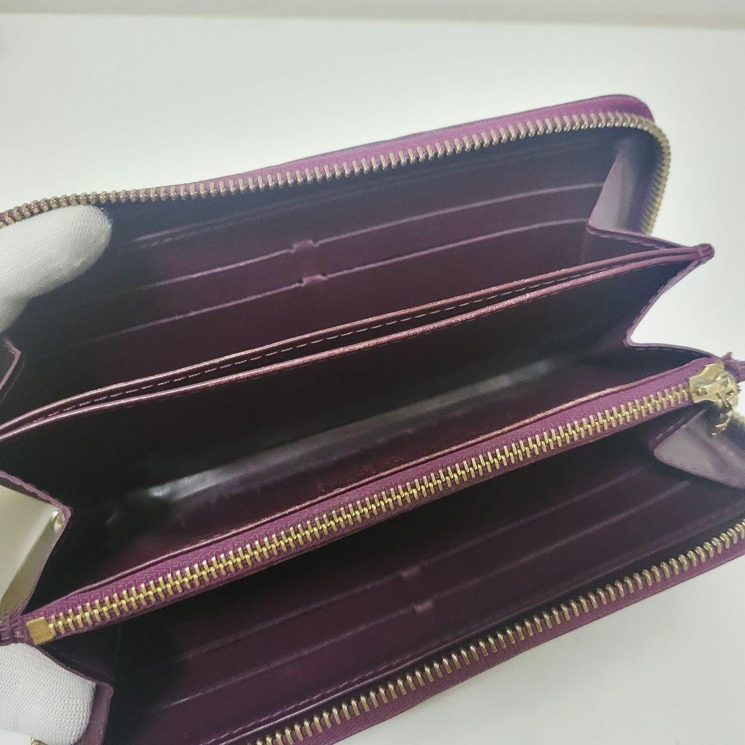 ジ*ジ様 ルイヴィトン ヴェルニ ジッピーウォレット 長財布 アマラント