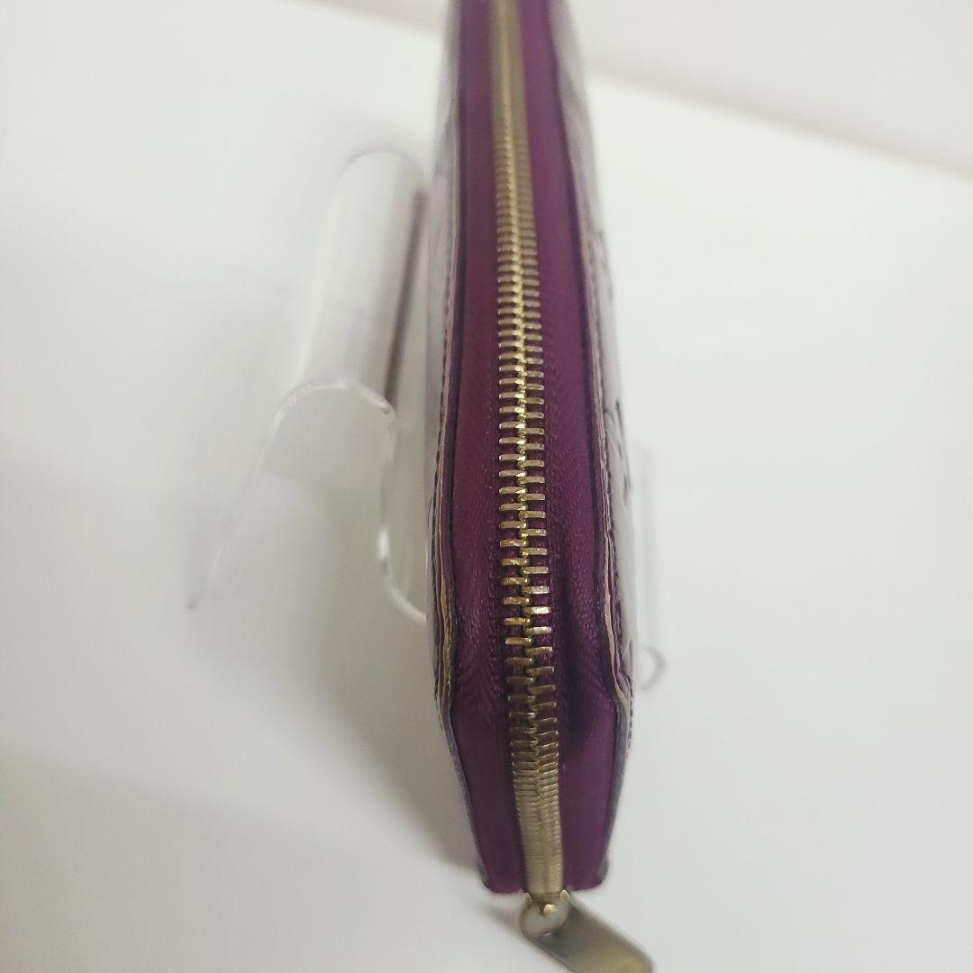 ジ*ジ様 ルイヴィトン ヴェルニ ジッピーウォレット 長財布 アマラント