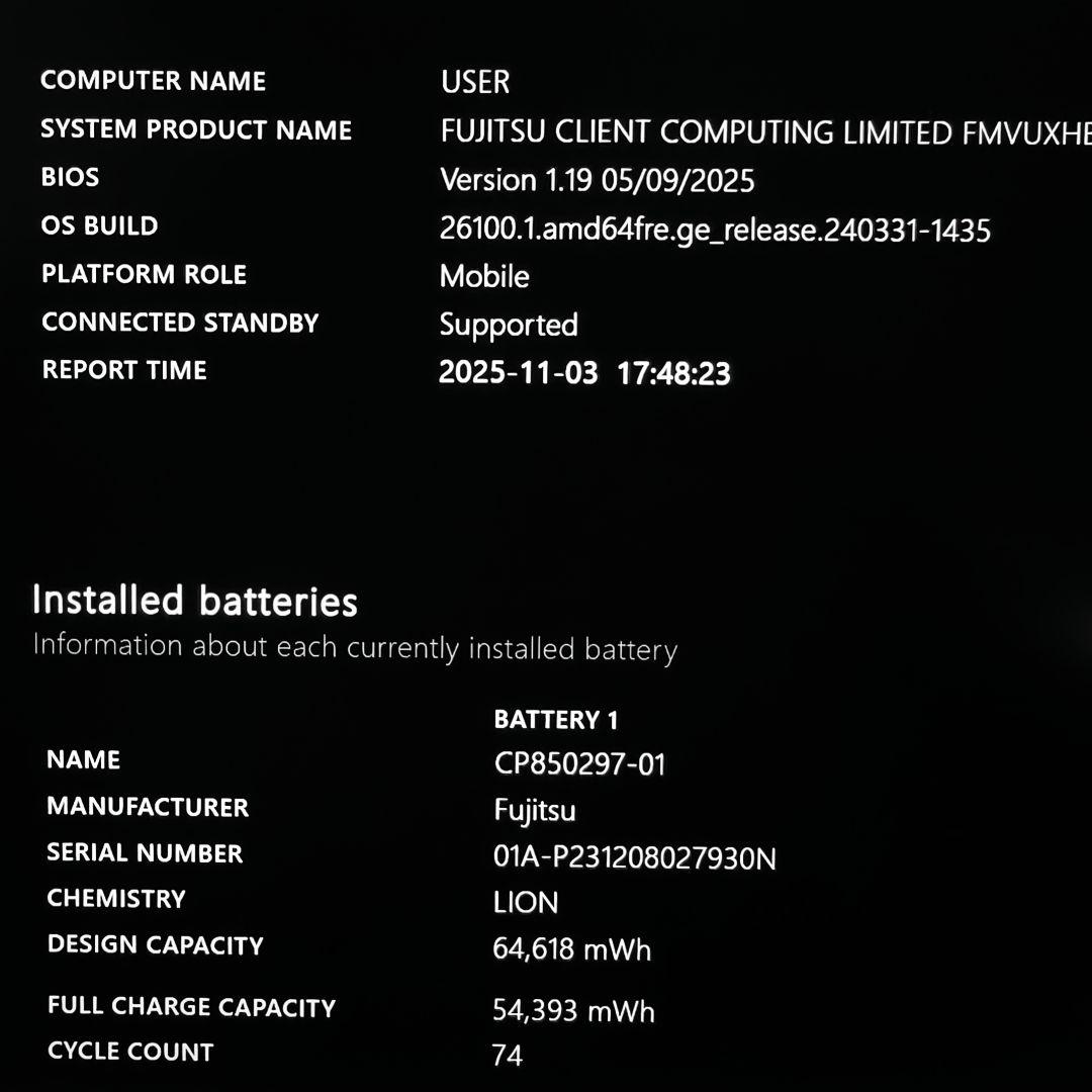 日本製 Fujitsu 美品 驚速 13世代 i7 16GB 新品1TB