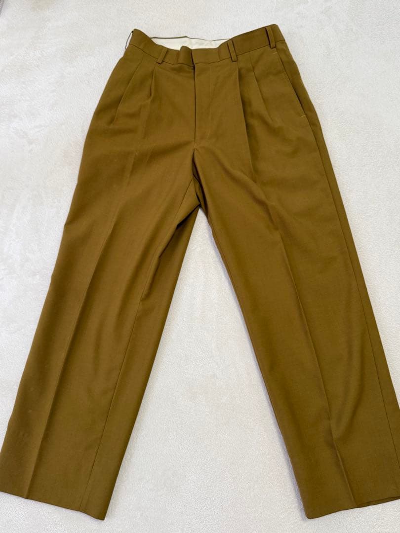 【菅田将暉】マスタードダブルスーツ ウール混　 サイズM