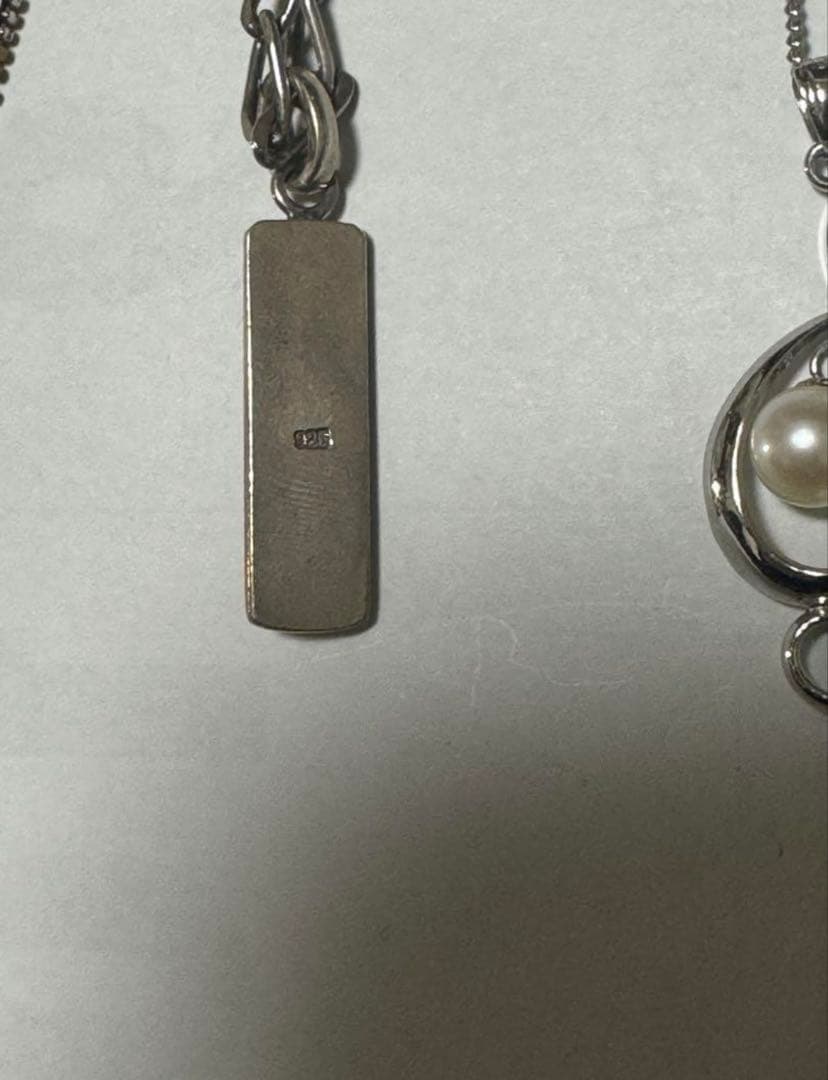 断捨離　シルバーと真珠のネックレス　指輪