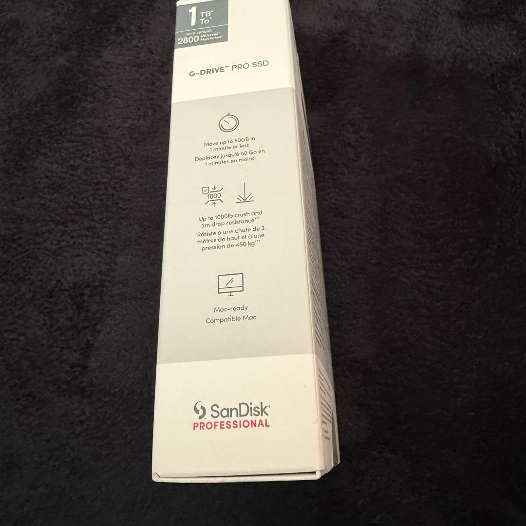 サンディスク G-DRIVE SSD 1TB ポータブル 外付け