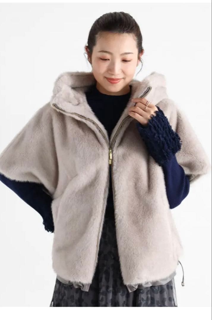 ミンクライクフェイクファーコート　VIN 新品未使用　タグ付き