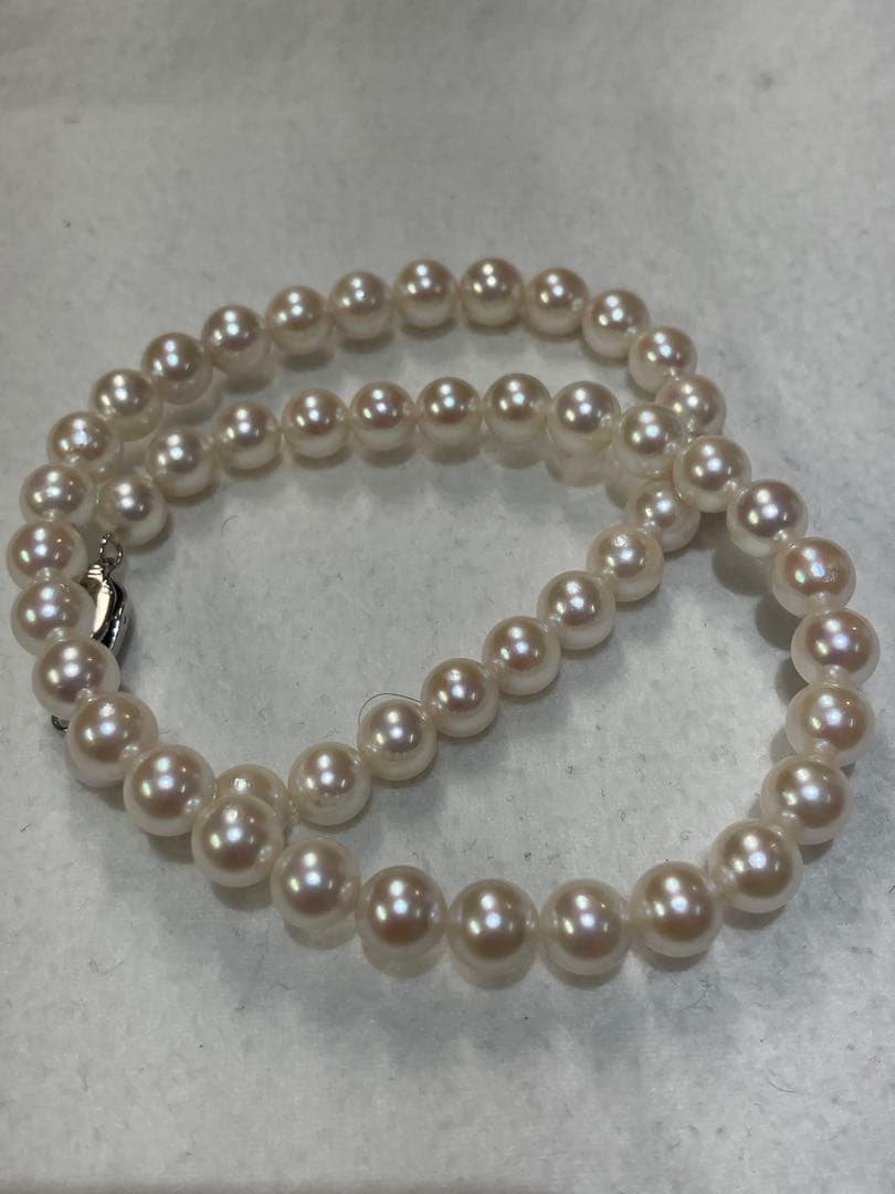 伊勢志摩英虞湾産あこや真珠　7.5-8mm パールネックレス