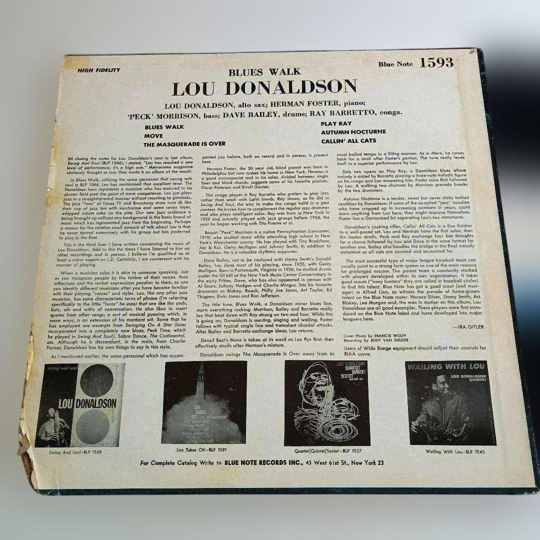 US Blues Walk Lou Donaldson DG RVG刻印 耳