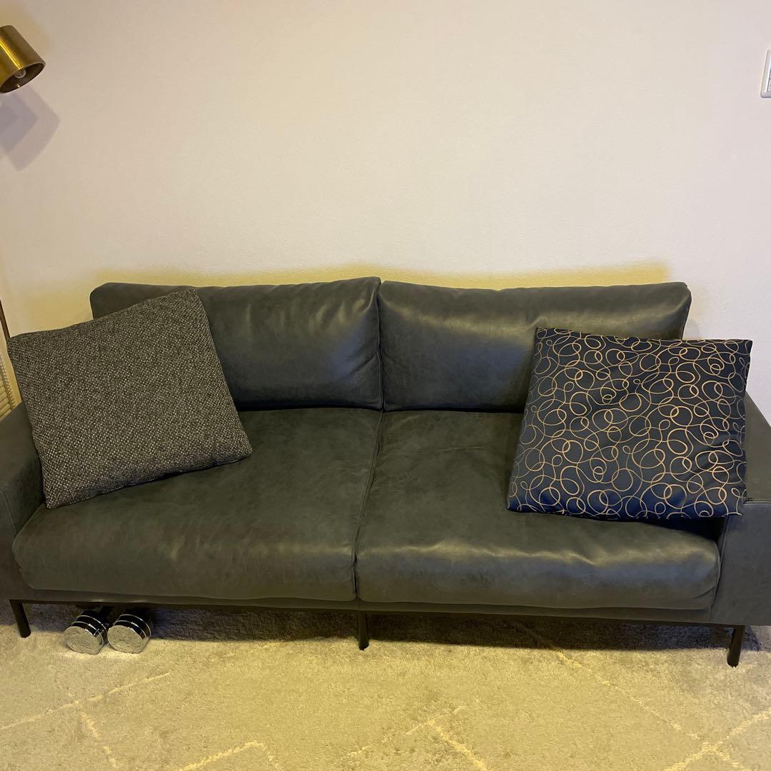 【シゲちゃん】クラッシュゲート プルート 3人掛けソファ