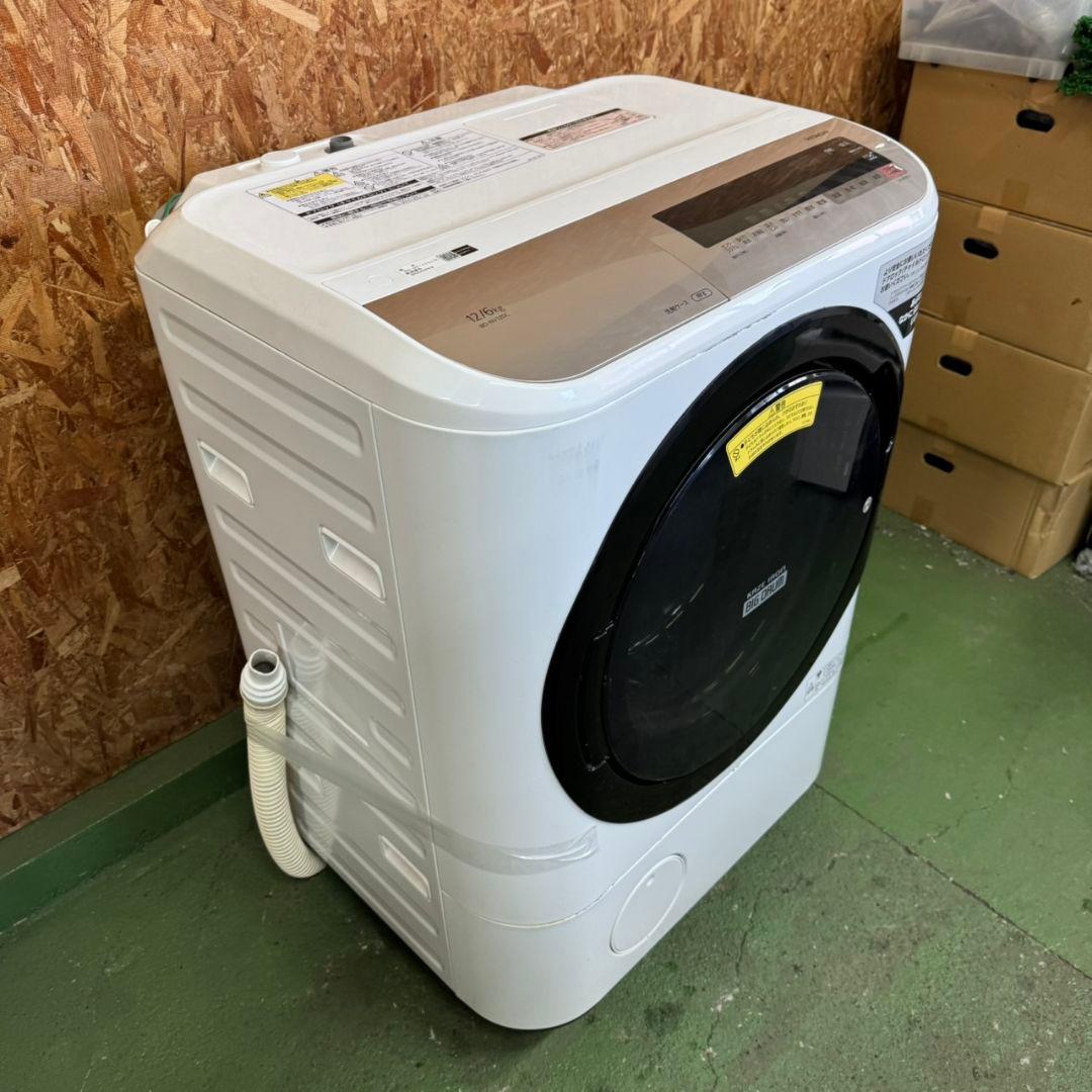 28A2 送料設置無料　日立　ドラム式洗濯機12㌔ 乾燥機能付き