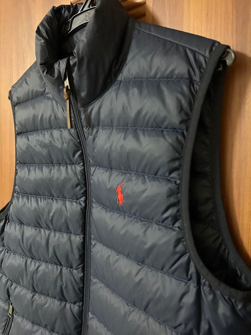 【ほぼ未使用】ラルフローレン ネイビー ダウンベスト