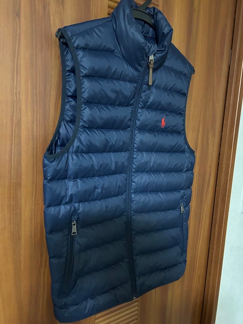 【ほぼ未使用】ラルフローレン ネイビー ダウンベスト