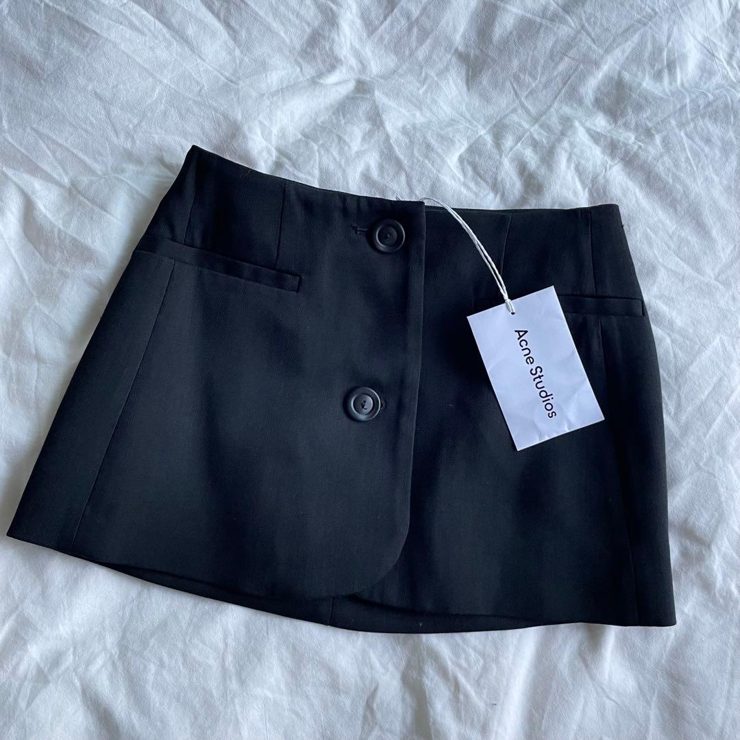 23aw新作 acne テーラード ミニ スカート