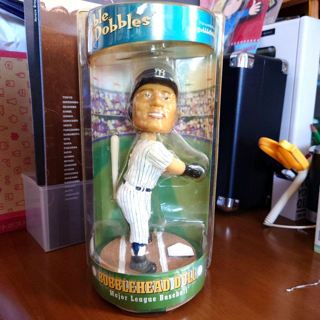 松井秀樹 ヤンキース公式ユニフォームホームとビジター2種、キャップ、ボブルヘッド