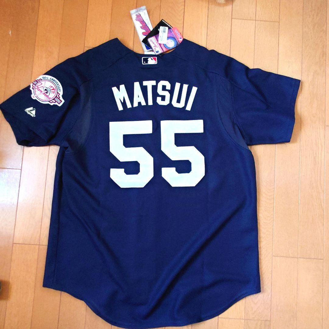 松井秀樹 ヤンキース公式ユニフォームホームとビジター2種、キャップ、ボブルヘッド