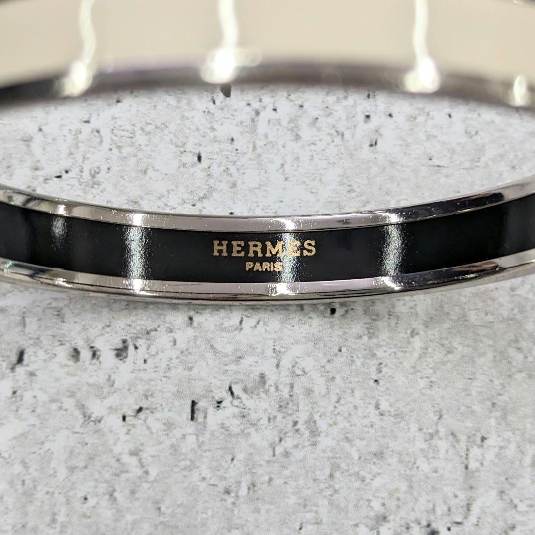 HERMES エルメス カレーシュPM シルバー 白 エナメル
