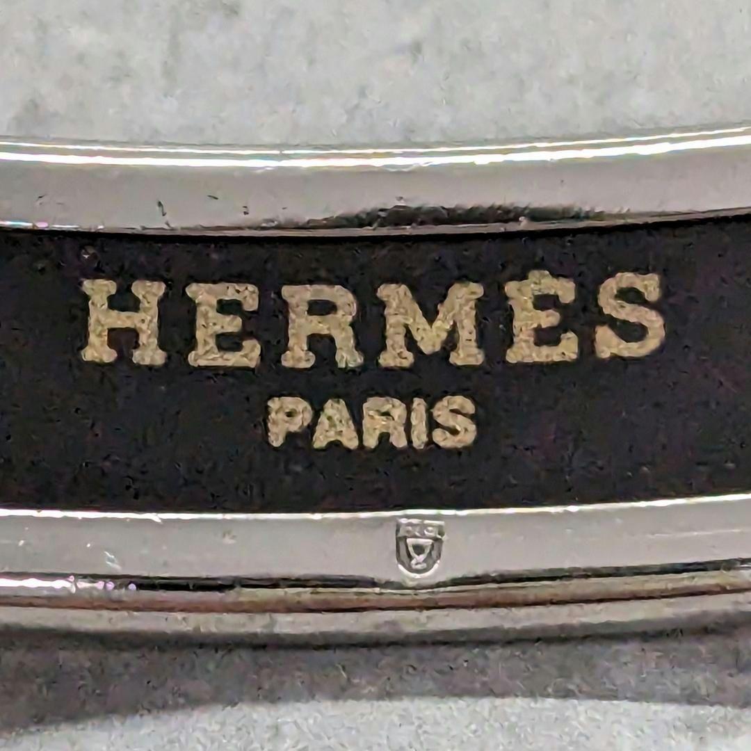 HERMES エルメス カレーシュPM シルバー 白 エナメル