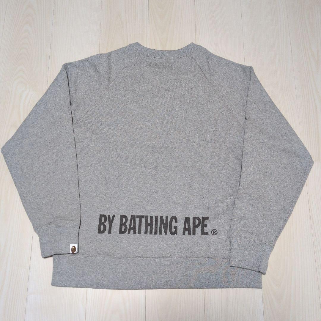 A BATHING APE BAPE グレー スウェット トレーナー L