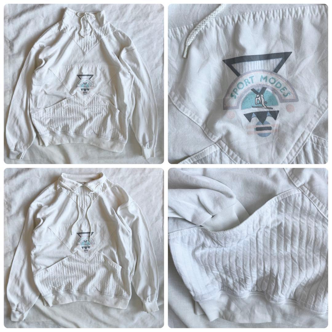 アメリカヴィンテージ ハーフジップスウェット 80s