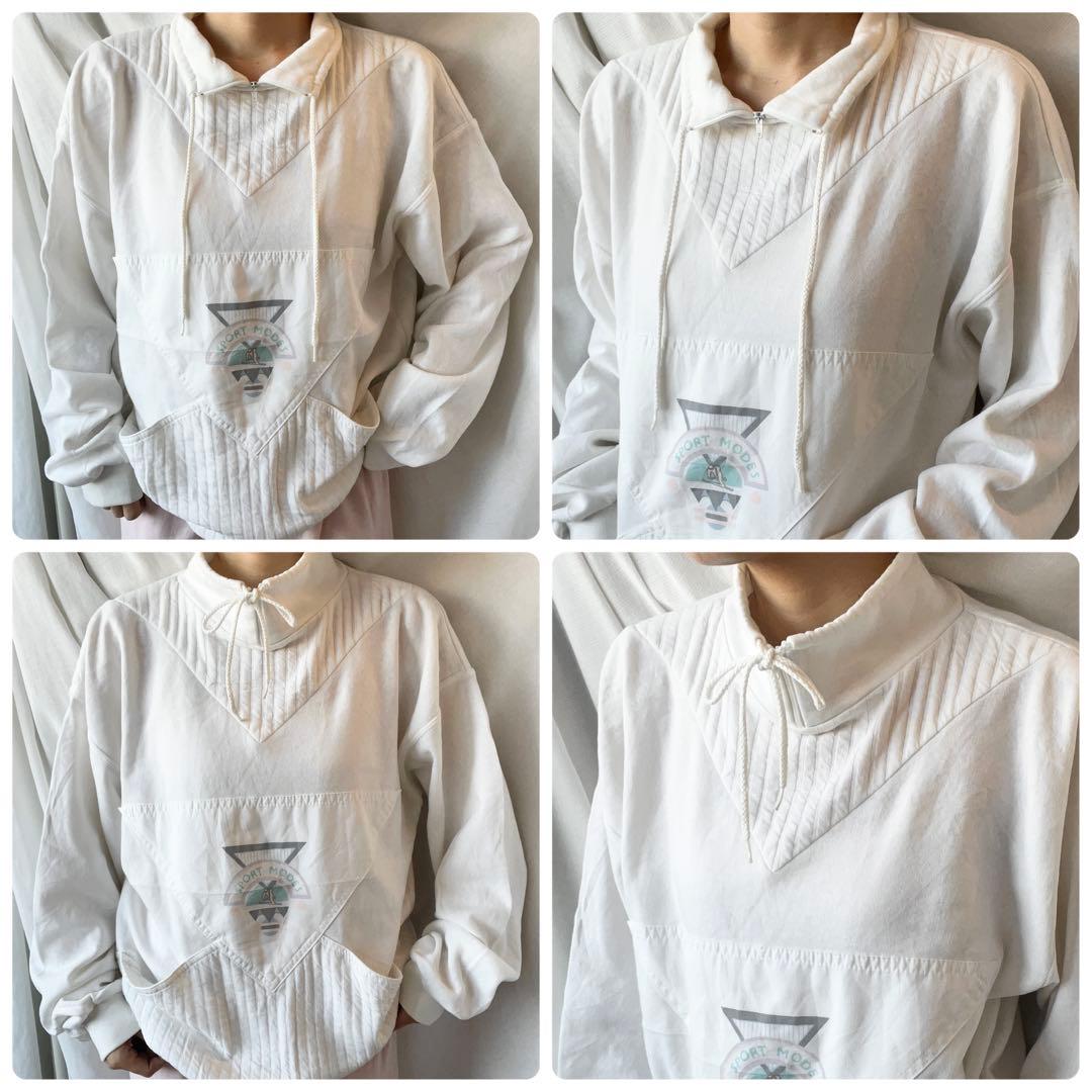 アメリカヴィンテージ ハーフジップスウェット 80s