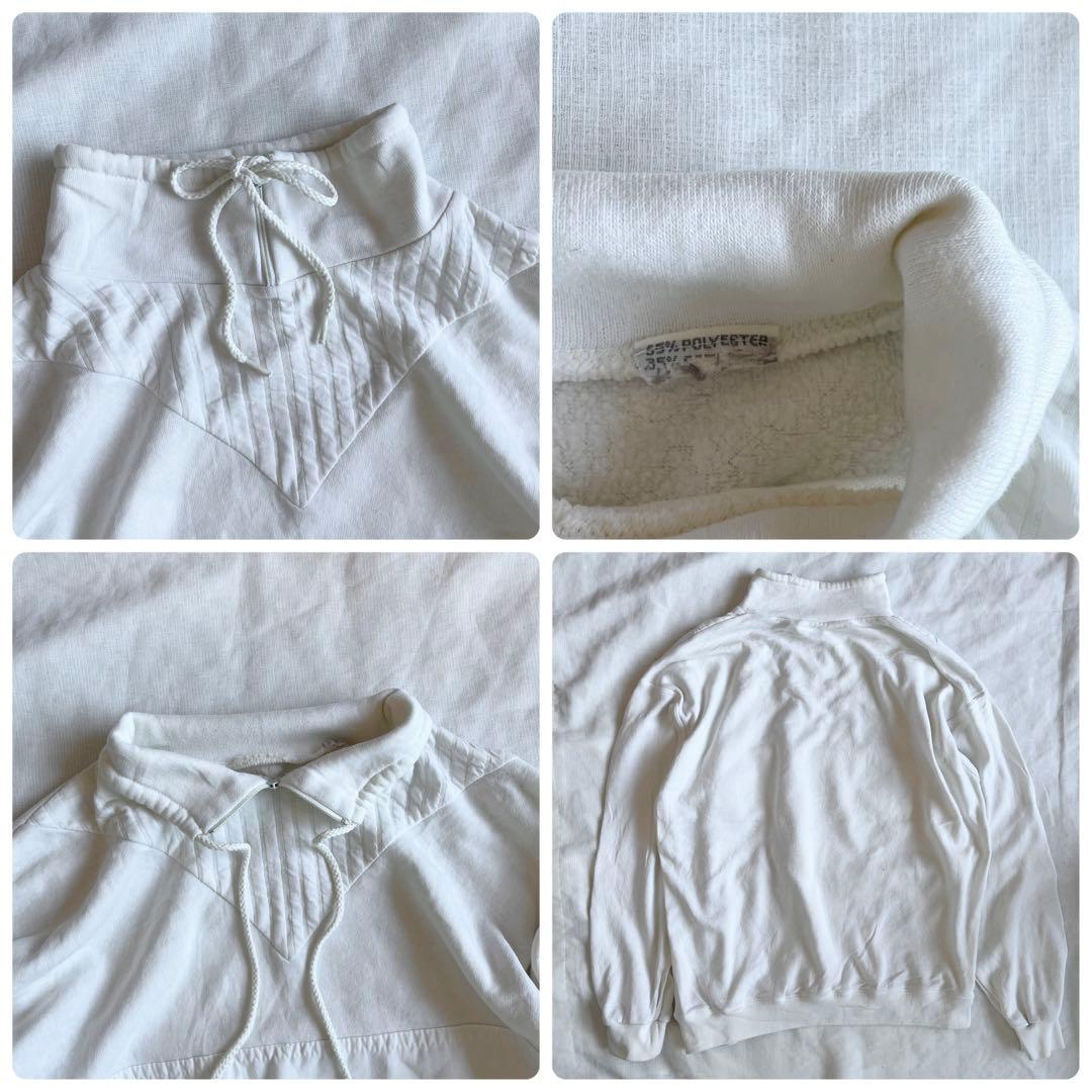 アメリカヴィンテージ ハーフジップスウェット 80s