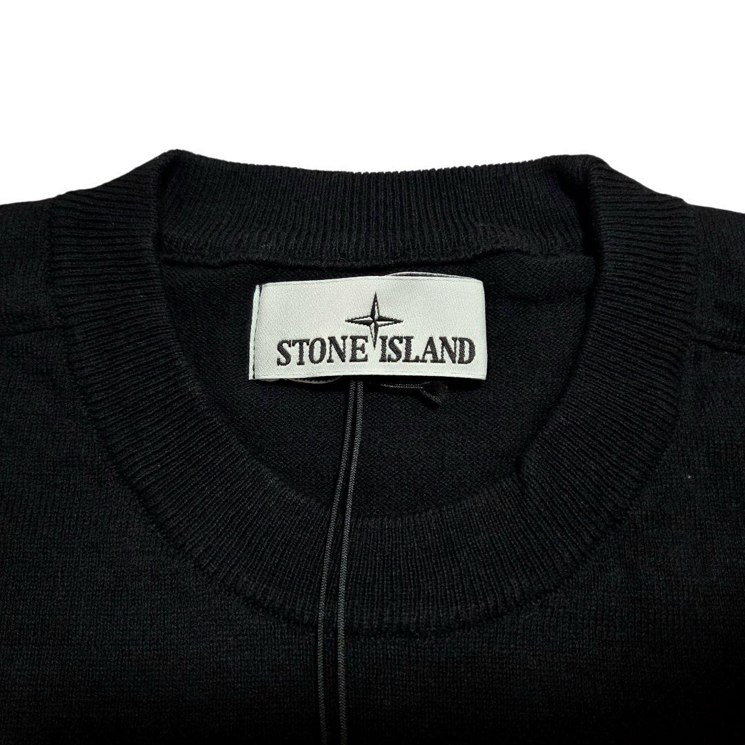 【新品】STONE  クルーネック ニット セーター ブラック M