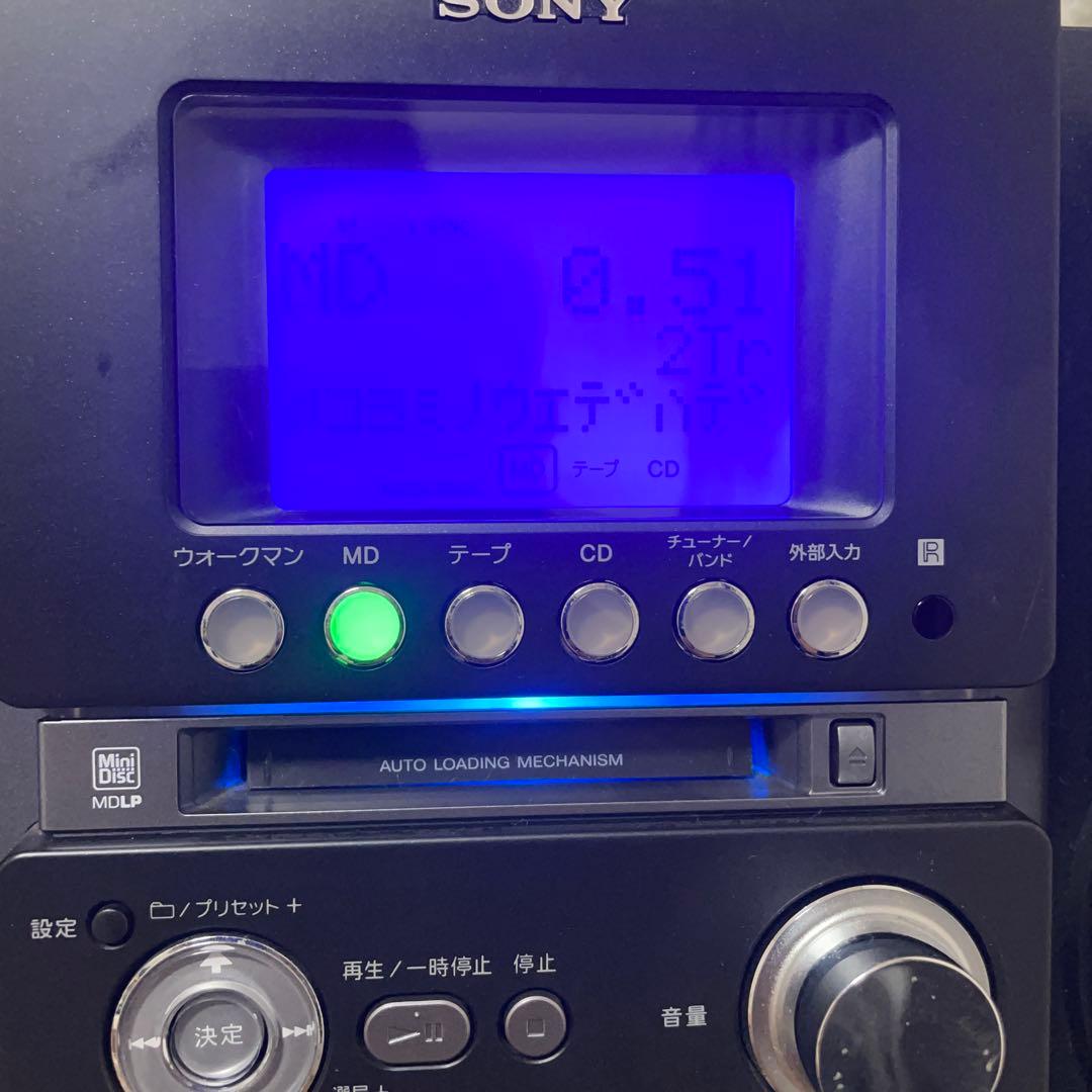 #891SONY MD搭載オールインワンコンポ CMT-M35WM B ブラック