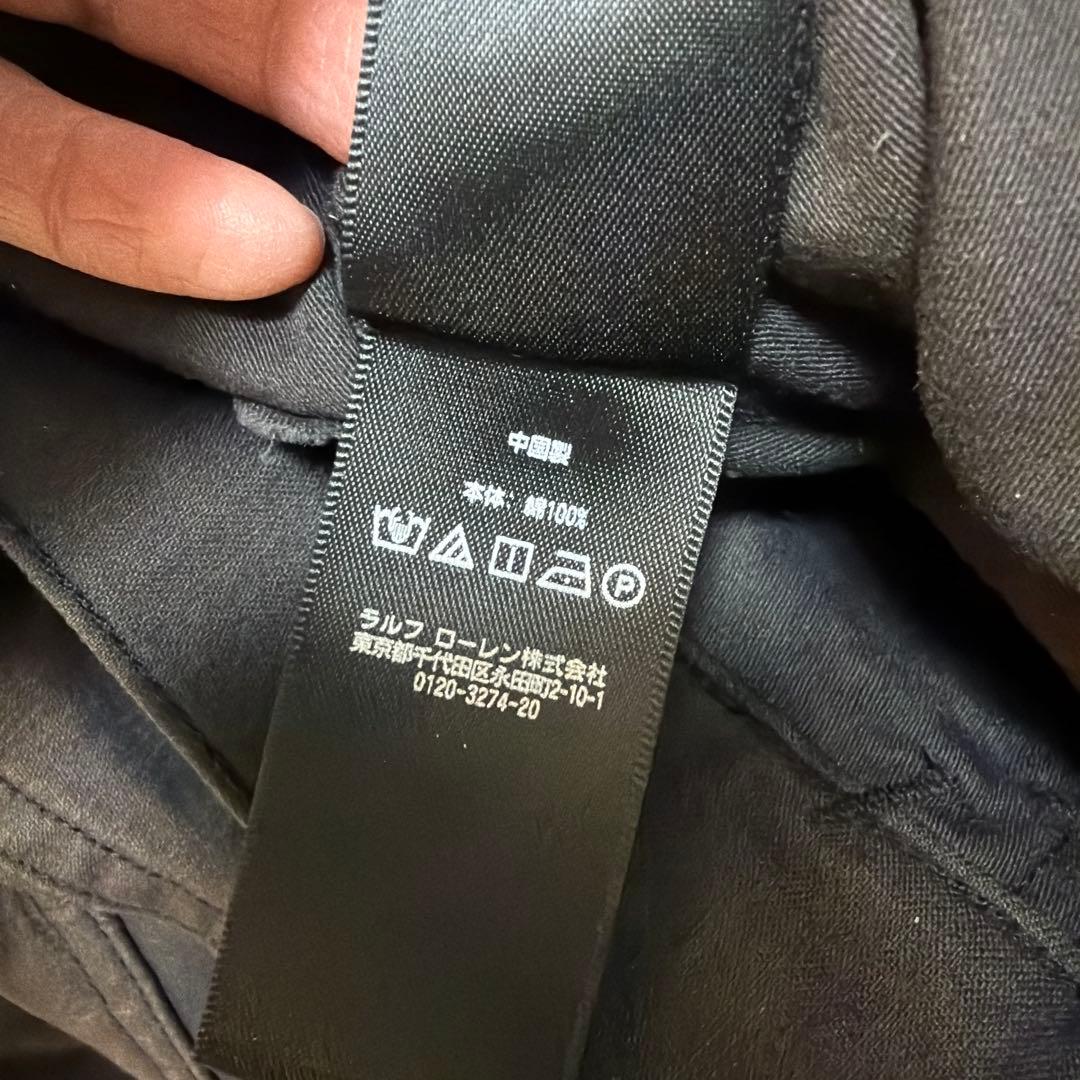 パンツ RRL Black Garment Dyed Baker Pants 32/32