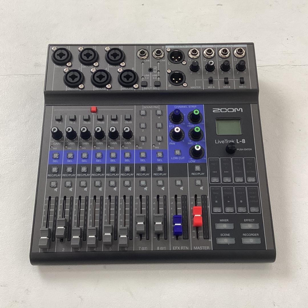 新品未使用 Zoom LiveTrak L-8 デジタルミキサー 専用バッグ付き