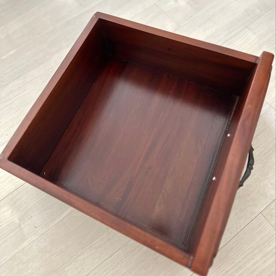 マホガニー　チェスト　6段 無垢材 ギギリビング 猫脚　木製 収納家具