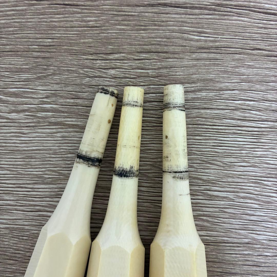 三味線　撥　バチ　糸巻き　天然素材　三本セット