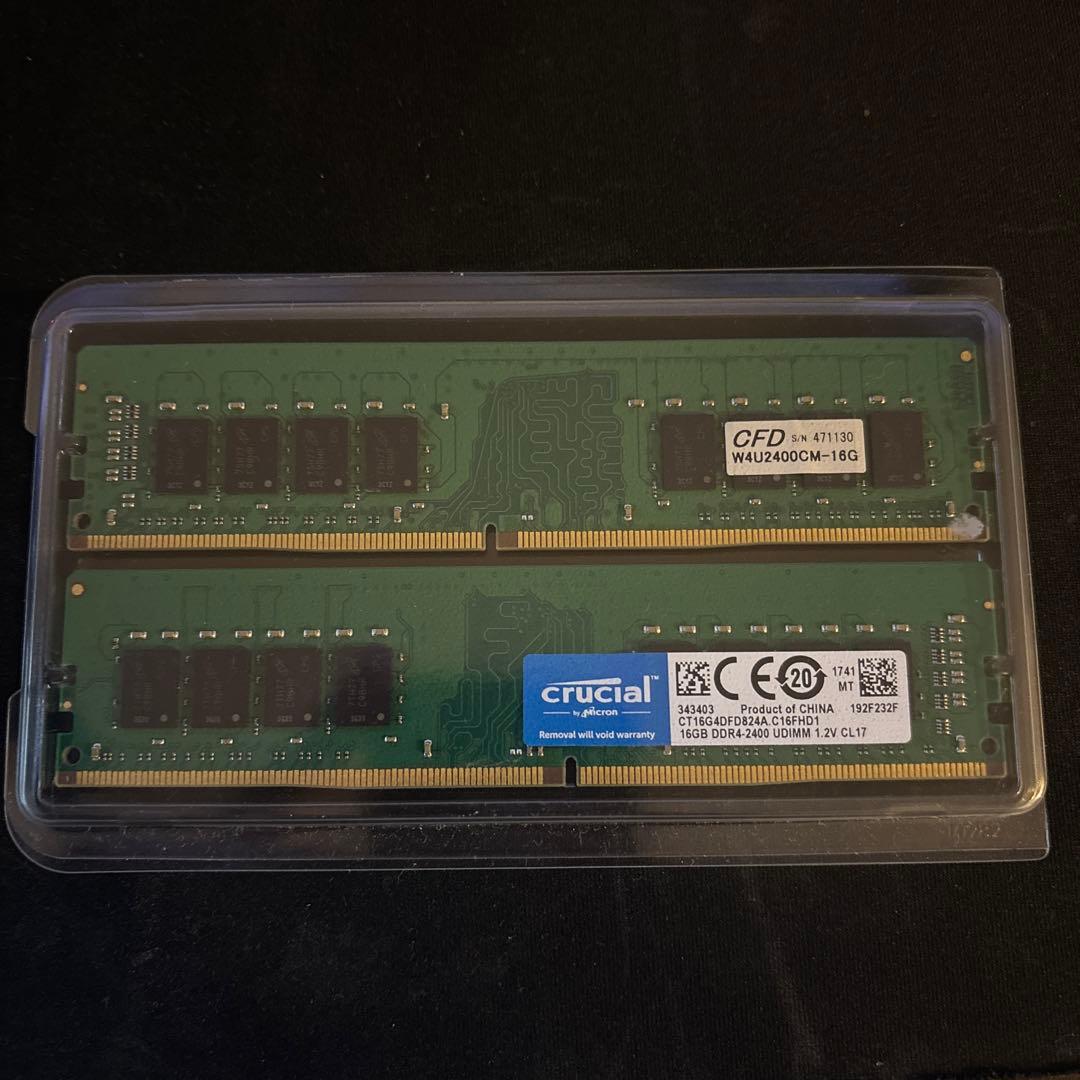 メモリー Crucial DDR4 32GB 2400MHz