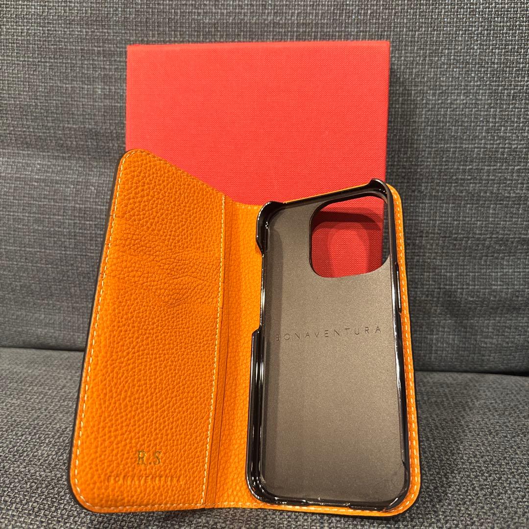 Iphone 15pro BONAVENTURAエトゥープオレンジ