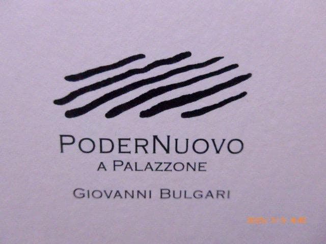 ブルガリの貴重なPoderNuovo 1884 のワイン　木箱入り　限定品です