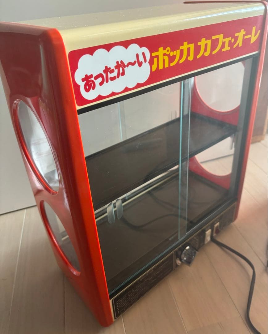 ドリンクウォーマー　缶飲料ウォーマー　店舗用　昭和レトロ　ポッカ　レトロポップ