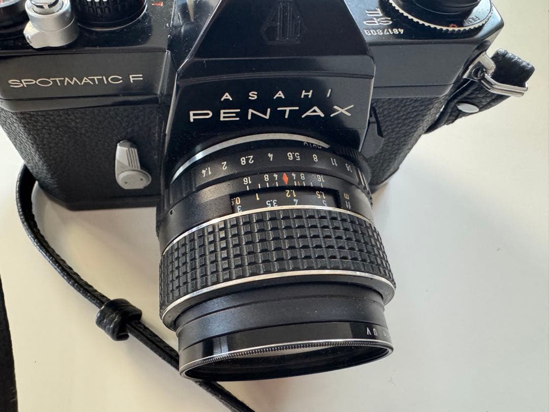 ASAHI PENTAX SPOTMATIC F 一眼レフカメラ　望遠レンズ付き